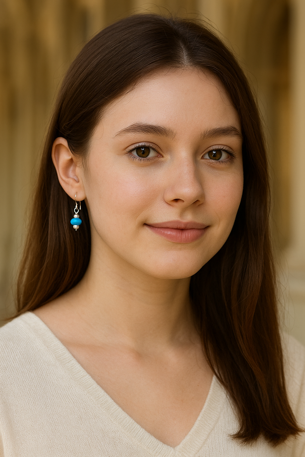 Sterling Silver Faux Pearls & Turquoise Earrings