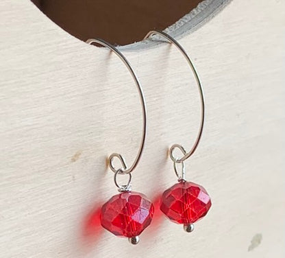 Sterling Silver Crystal Earrings