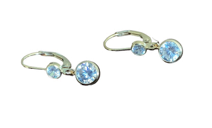Gold Filled CZ Drop Classic Earrings